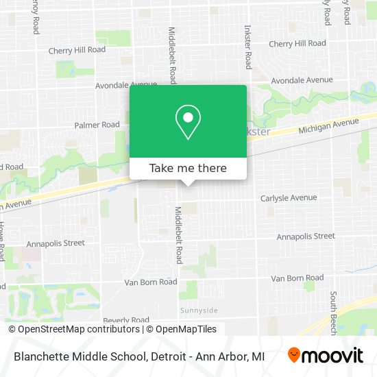 Blanchette Middle School map