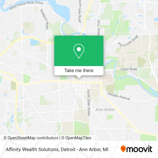 Affinity Wealth Solutions map