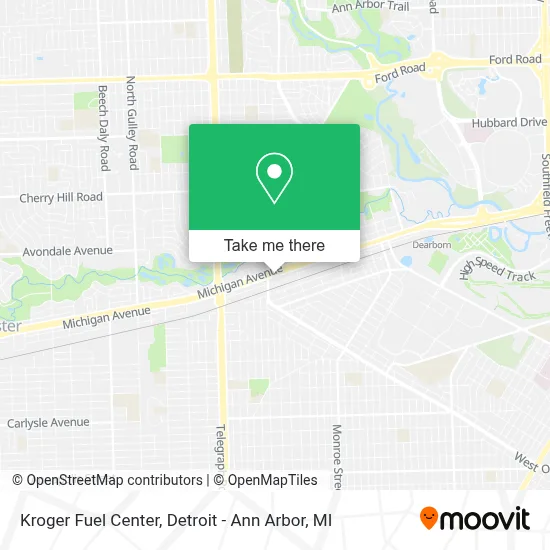 Kroger Fuel Center map