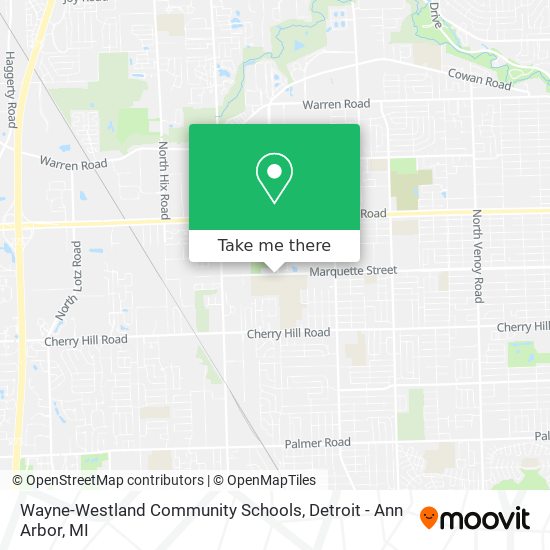 Wayne-Westland Community Schools map