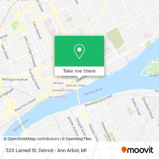 Mapa de 520 Larned St
