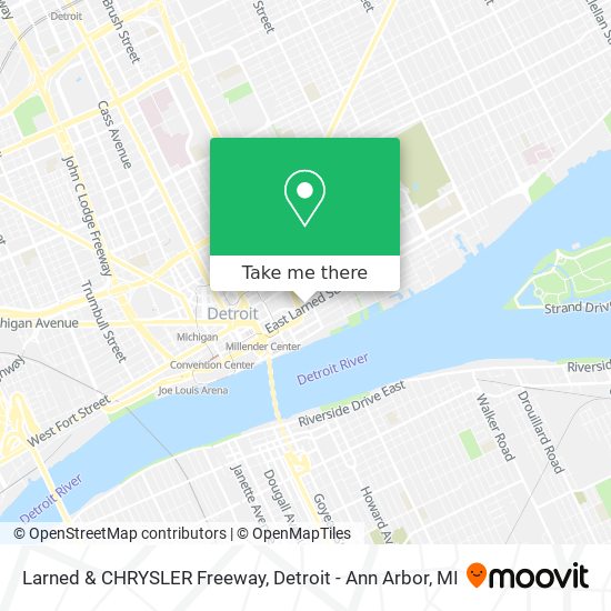 Larned & CHRYSLER Freeway map