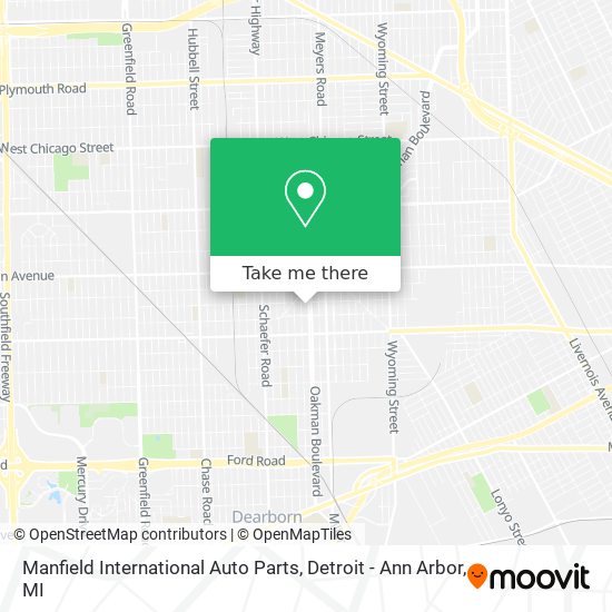 Mapa de Manfield International Auto Parts