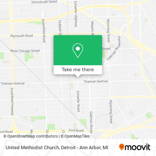 Mapa de United Methodist Church