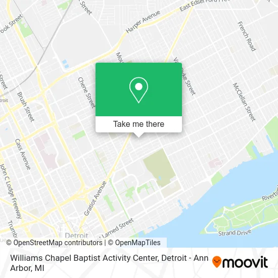 Williams Chapel Baptist Activity Center map