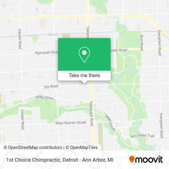 1st Choice Chiropractic map
