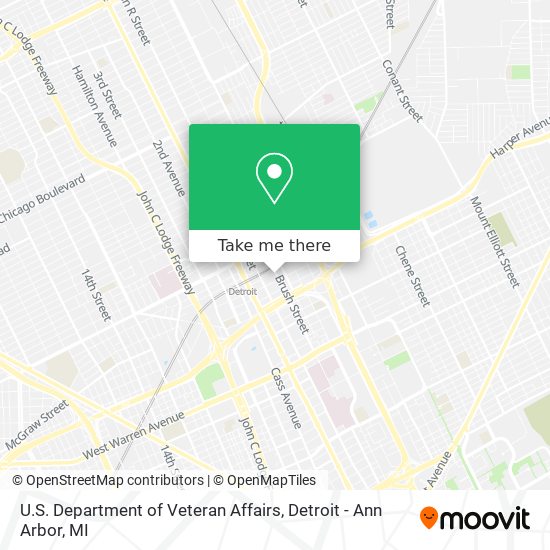 Mapa de U.S. Department of Veteran Affairs