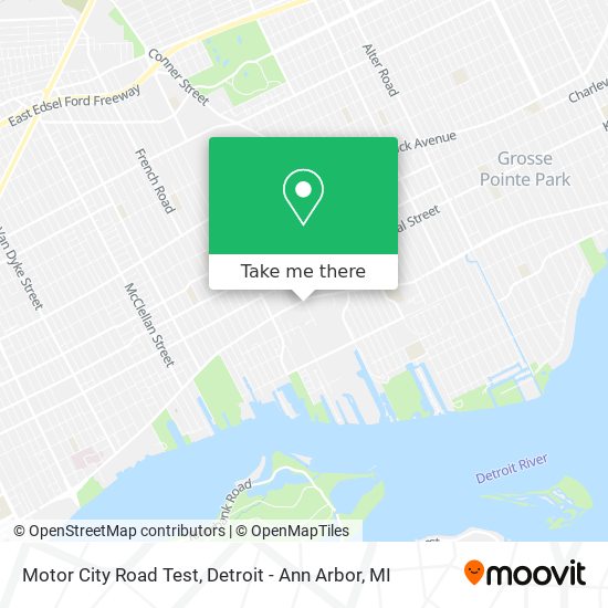 Motor City Road Test map