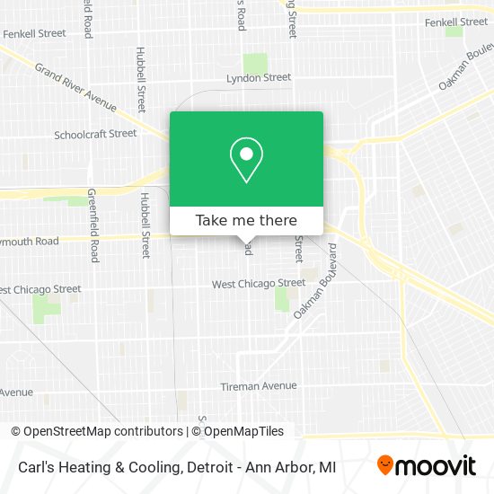 Carl's Heating & Cooling map