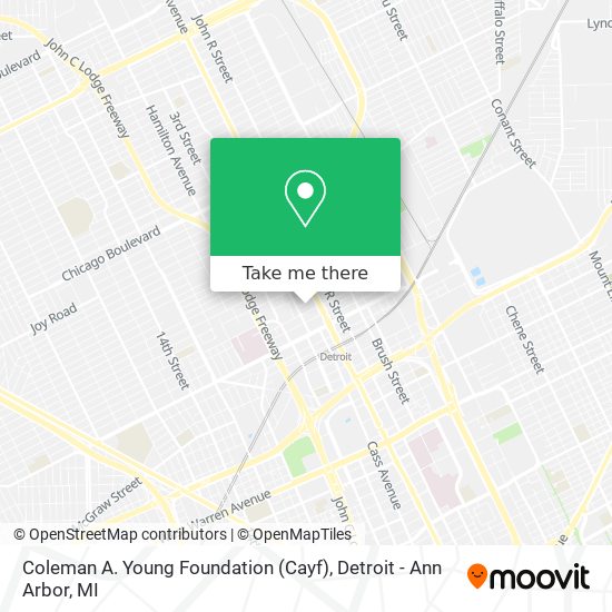 Mapa de Coleman A. Young Foundation (Cayf)