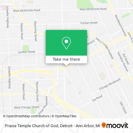 Praise Temple Church of God map