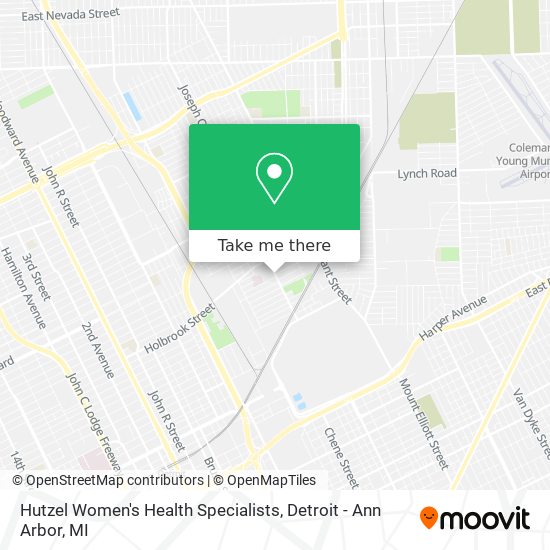 Hutzel Women's Health Specialists map