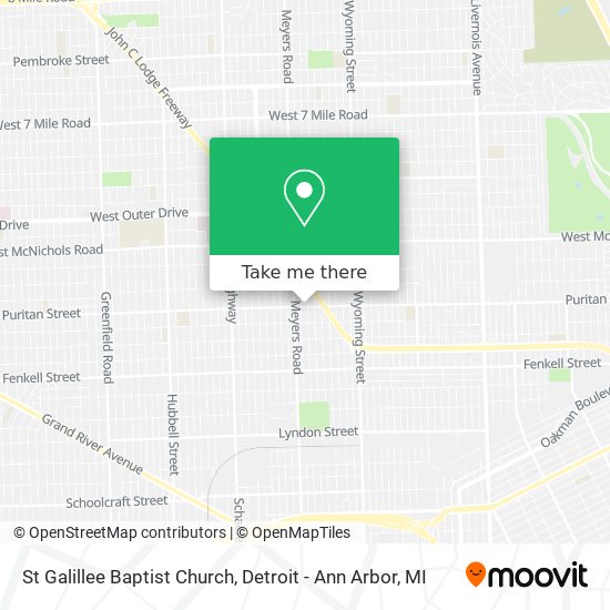 St Galillee Baptist Church map