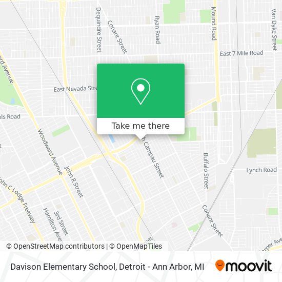 Davison Elementary School map