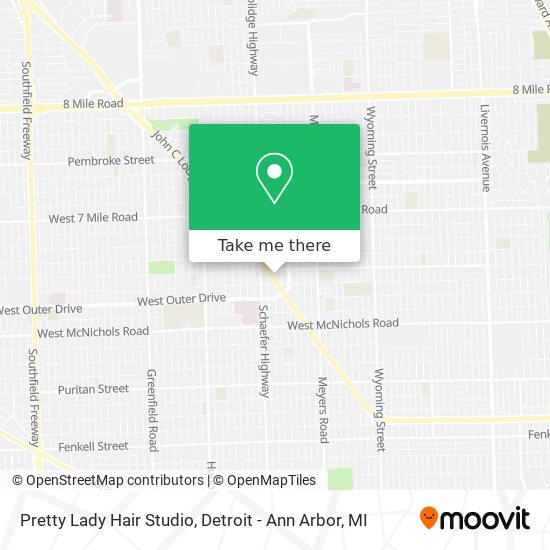 Mapa de Pretty Lady Hair Studio