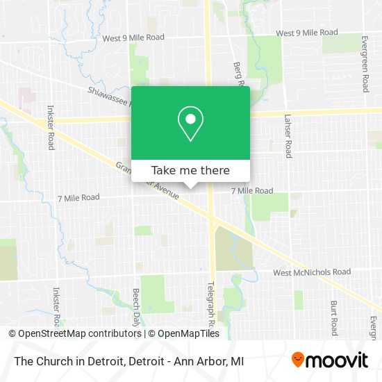 The Church in Detroit map
