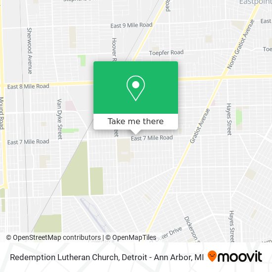 Redemption Lutheran Church map