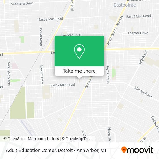 Adult Education Center map