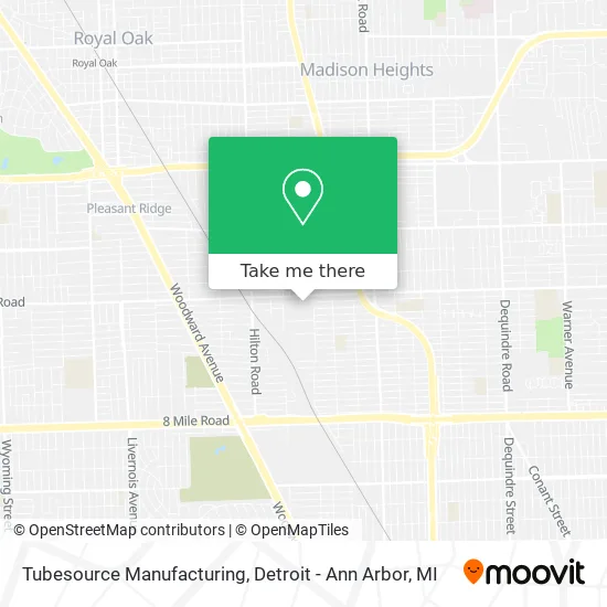 Tubesource Manufacturing map