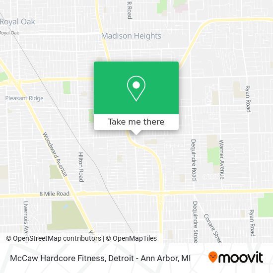 McCaw Hardcore Fitness map