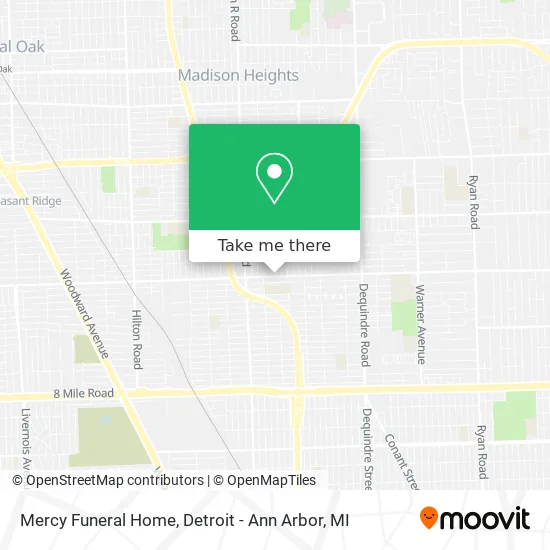 Mercy Funeral Home map