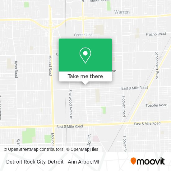Mapa de Detroit Rock City
