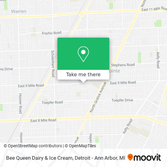Mapa de Bee Queen Dairy & Ice Cream