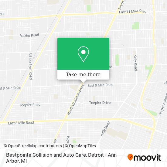 Bestpointe Collision and Auto Care map
