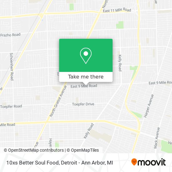 10xs Better Soul Food map