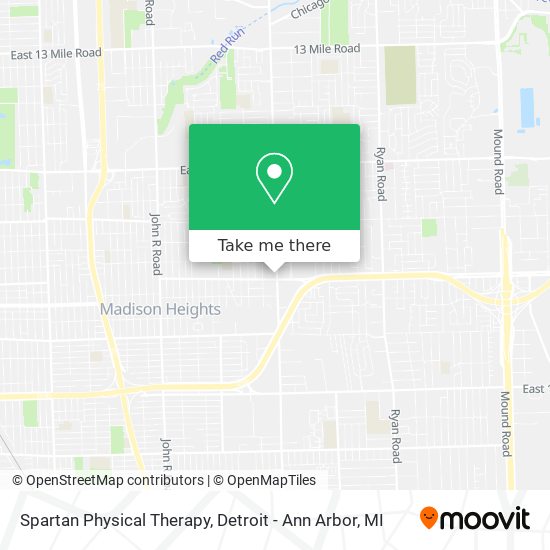 Spartan Physical Therapy map