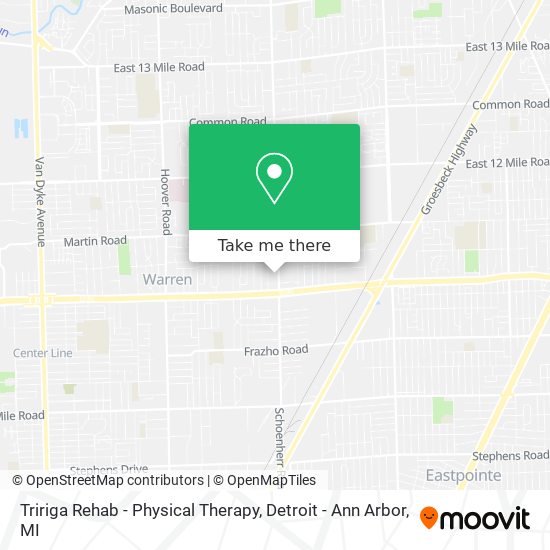 Tririga Rehab - Physical Therapy map