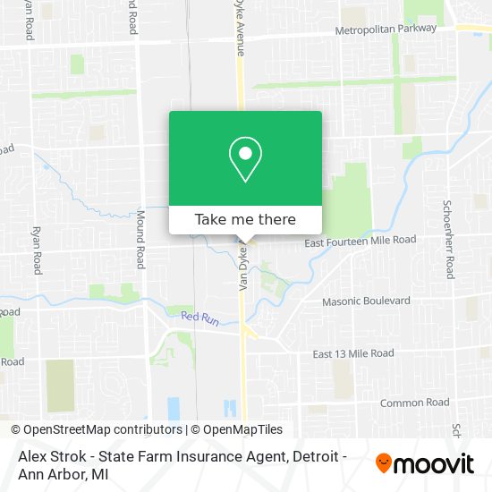 Alex Strok - State Farm Insurance Agent map