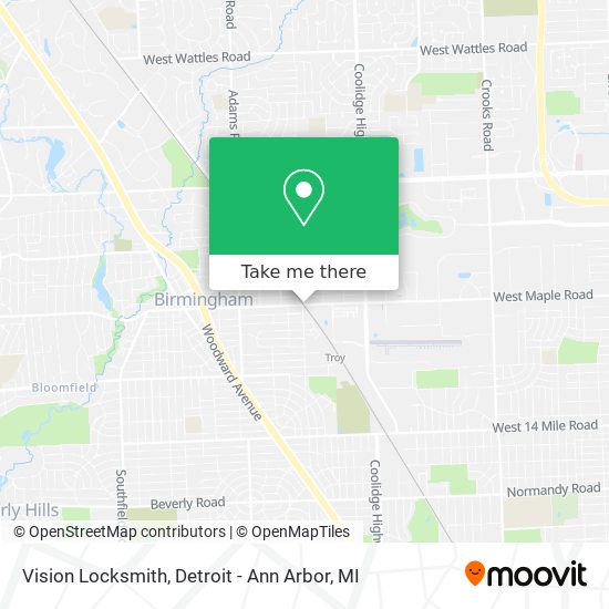 Vision Locksmith map