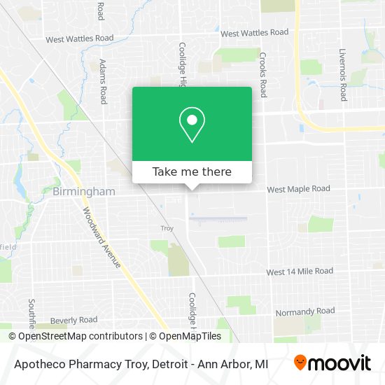Apotheco Pharmacy Troy map
