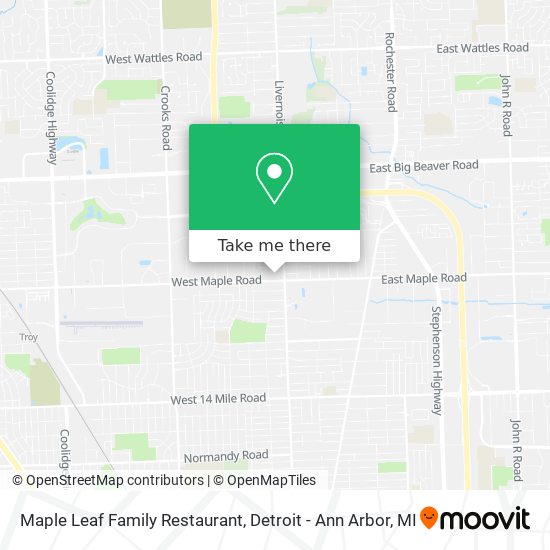 Maple Leaf Family Restaurant map