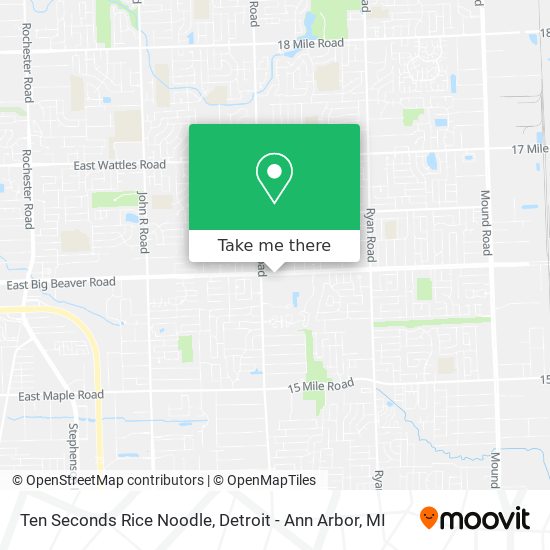 Mapa de Ten Seconds Rice Noodle