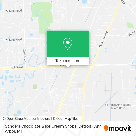 Sanders Chocolate & Ice Cream Shops map