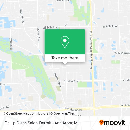 Mapa de Phillip Glenn Salon