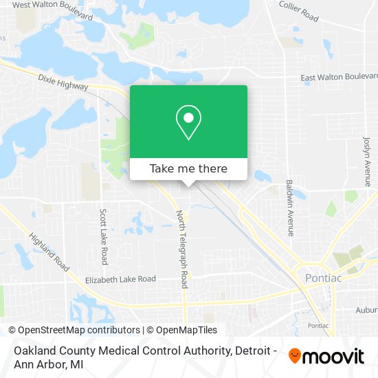 Oakland County Medical Control Authority map