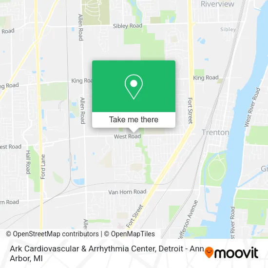 Ark Cardiovascular & Arrhythmia Center map