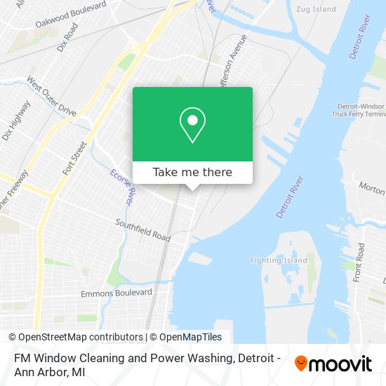 FM Window Cleaning and Power Washing map