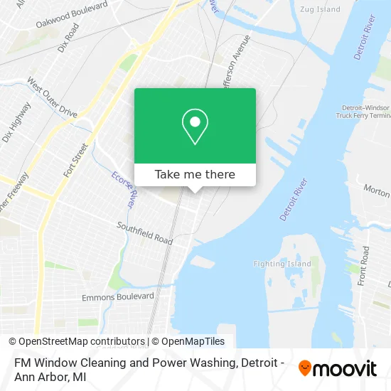 FM Window Cleaning and Power Washing map