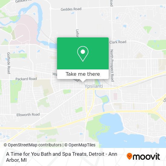 A Time for You Bath and Spa Treats map