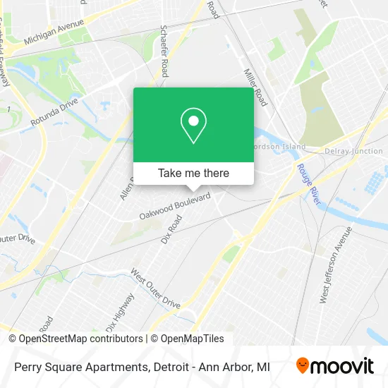 Perry Square Apartments map