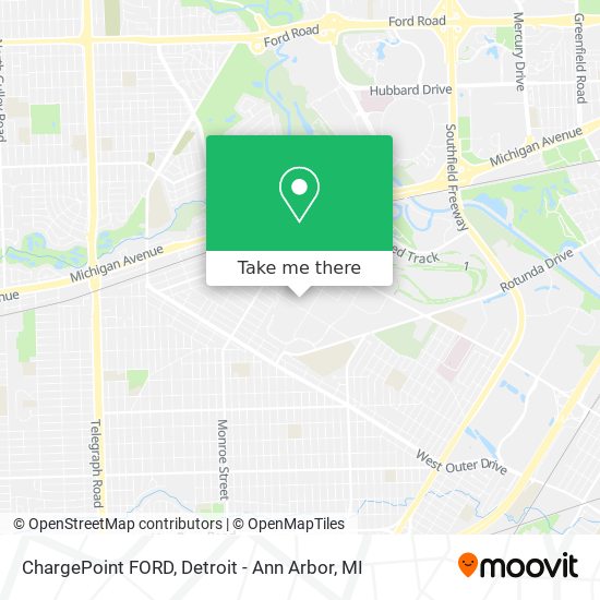 Mapa de ChargePoint FORD