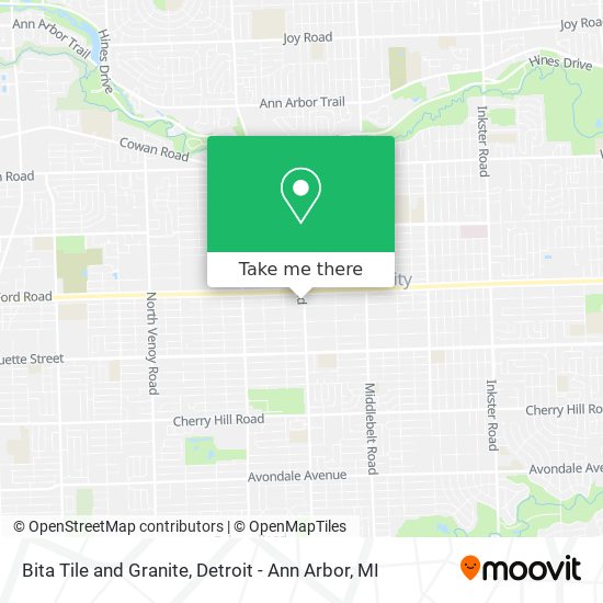 Bita Tile and Granite map
