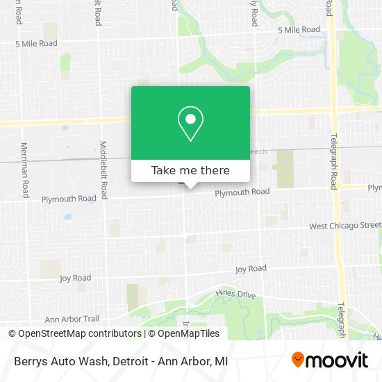 Berrys Auto Wash map