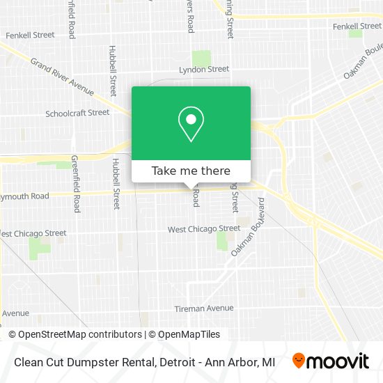 Mapa de Clean Cut Dumpster Rental