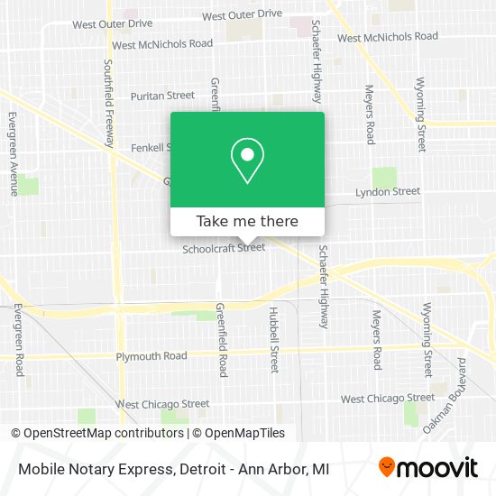 Mobile Notary Express map