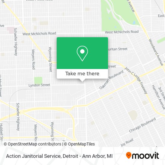 Action Janitorial Service map